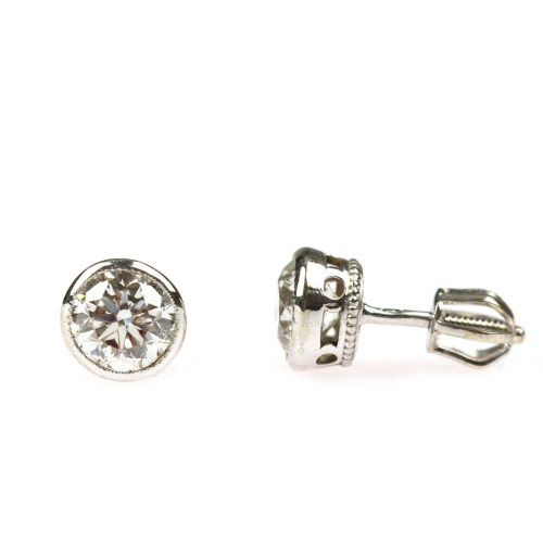 Diamond earrings - 2.00 ct