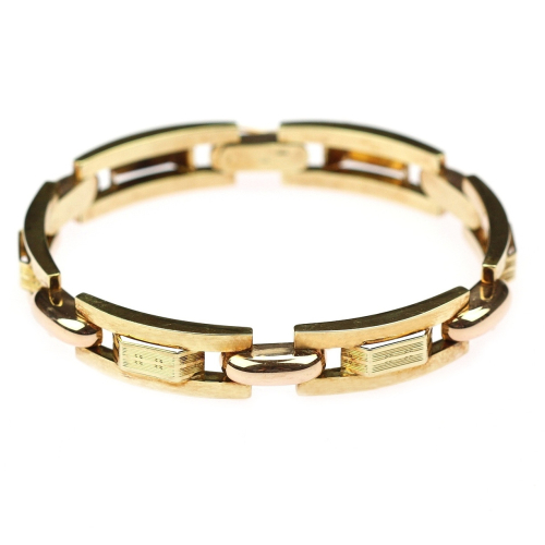 Gold link bracelet
