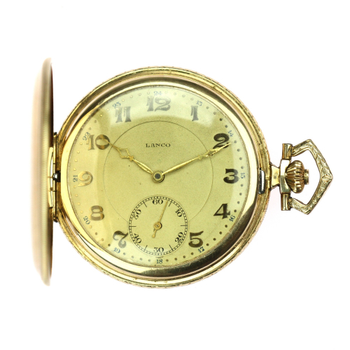 Gold plated Lanco pocket watch