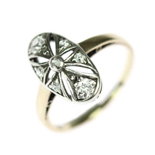 PRODÁNO - Rakousko-uherský diamantový prsten