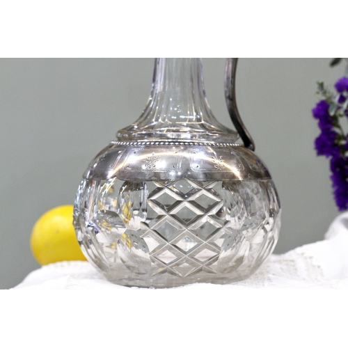 Karafa se stříbrnou montáží - Švédsko rok 1884