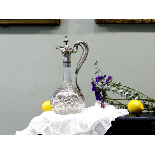 Karafa se stříbrnou montáží - Švédsko rok 1884