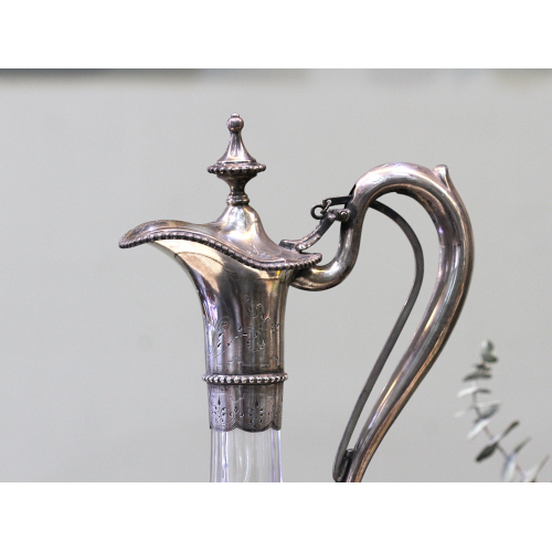 Karafa se stříbrnou montáží - Švédsko rok 1884