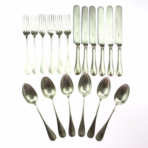 Silver cutlery for 6 people