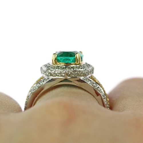 PRODÁNO - Prsten s kolumbijským smaragdem 3,20 ct