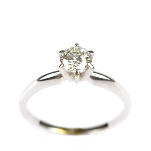 Gold ring with diamond 0,50 ct