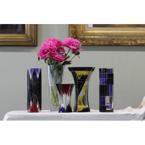 Skleněná váza - L. J. Gr.