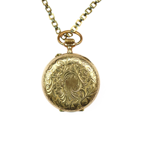 Ladies pocket watch on a chain