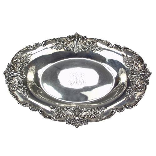 Silver decorative bowl