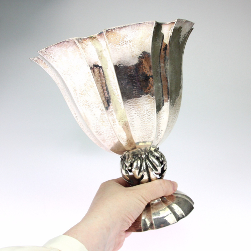 Secesní stříbrná váza - Horovitz