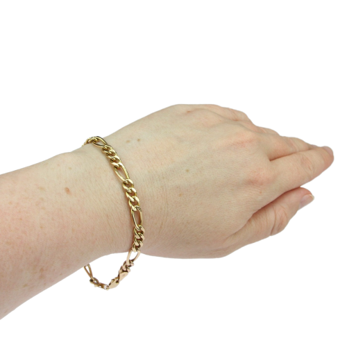 Náramek z 10karátového zlata - 20,6 cm