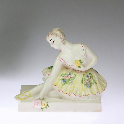 PRODÁNO - Těžítko Baletka - Bechyně, J. V. Dušek, před rokem 1921