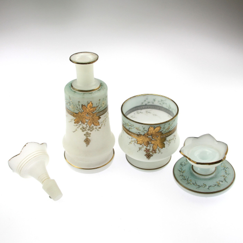 Glass carafe and jar - Harrachov