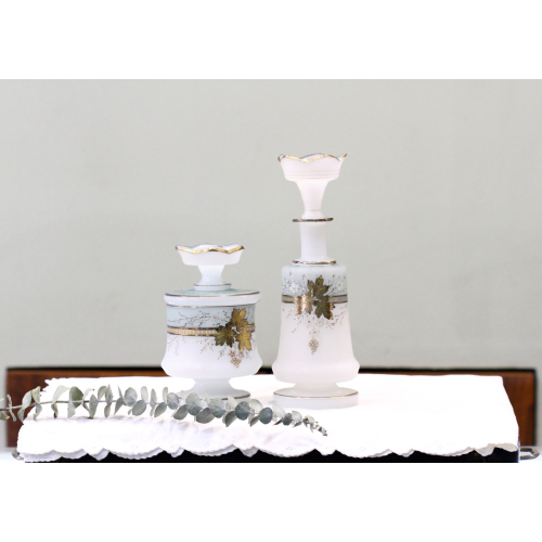 Skleněná karafa a dóza - Harrachov