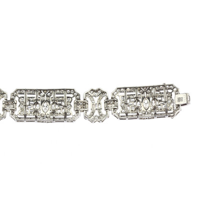PRODÁNO - Art deco diamantový náramek - 14,88 ct
