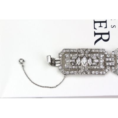 PRODÁNO - Art deco diamantový náramek - 14,88 ct