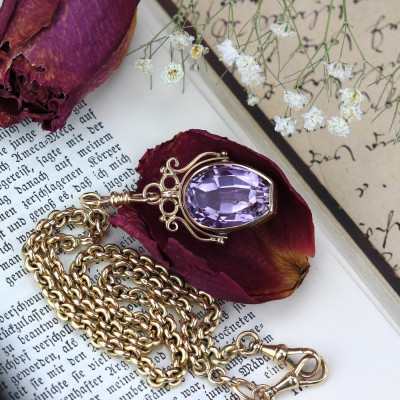 Rakousko-uherský šatlén s ametystem