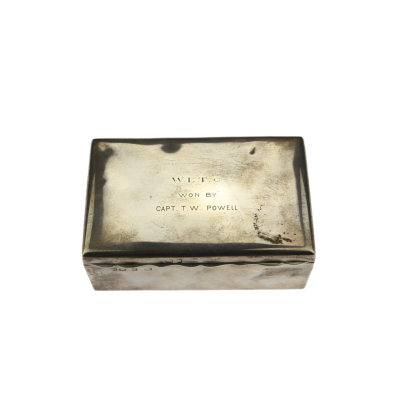 Stříbrná krabička s rytinou - Anglie