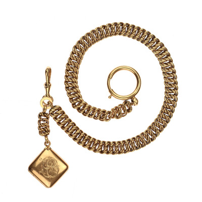 Gold pocket watch chain - Austria-Hungary