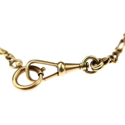 Prvorepublikový zlatý šatlén s přívěskem