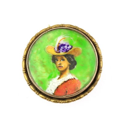 Gold Austro-Hungarian brooch