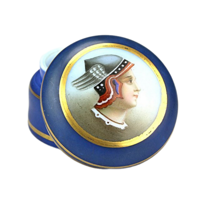 Glass box with Mercury - Harrachov, 1860s