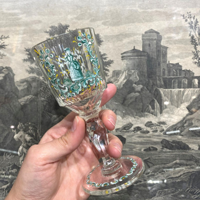 PRODÁNO - Rokoková sklenka na patce