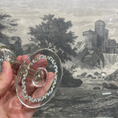 PRODÁNO - Rokoková sklenka na patce