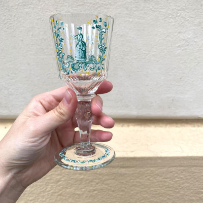 PRODÁNO - Rokoková sklenka na patce