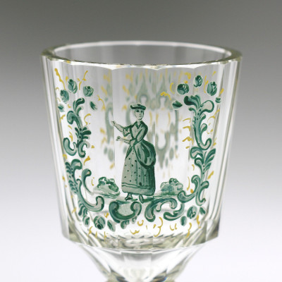 PRODÁNO - Rokoková sklenka na patce