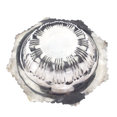 Stříbrná miska s monogramem - Meriden Britannia Co.