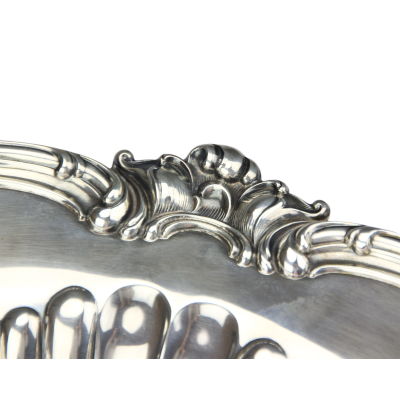 Silver bowl with monogram - Around 1900