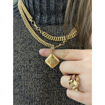 Gold pocket watch chain - Austria-Hungary