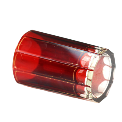 Číše s rubínovou lazurou a zlacením - 1840-1850