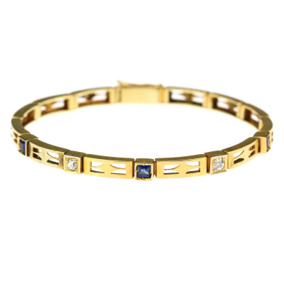 PRODÁNO - Diamantový náramek - vídeňská secese