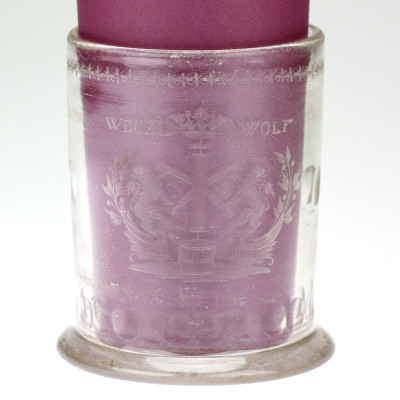 Engraved glass tankard - 2nd half of the 18th century