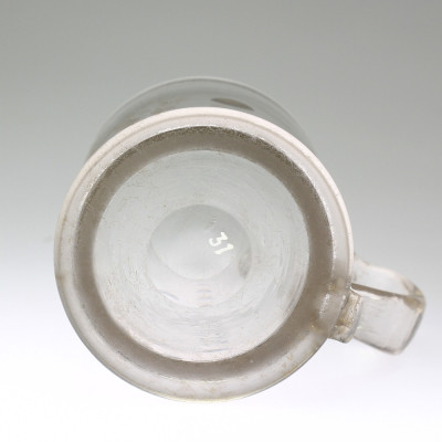Engraved glass tankard - 2nd half of the 18th century
