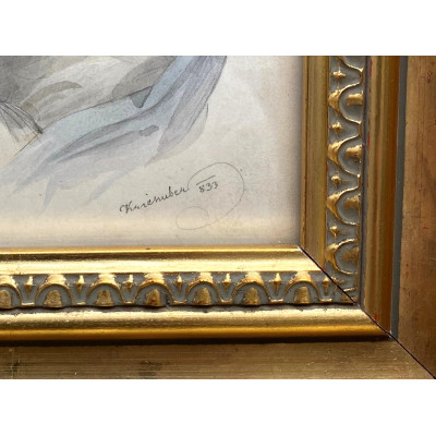 J. Kriehuber - Portrét mladé dámy