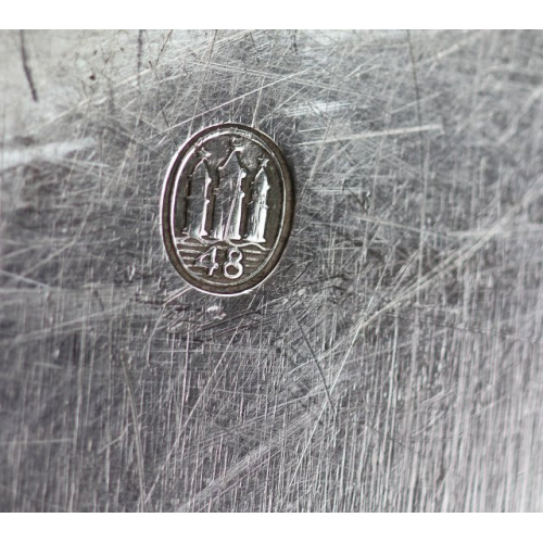 Velký stříbrný tác - Dánsko, r. 1948