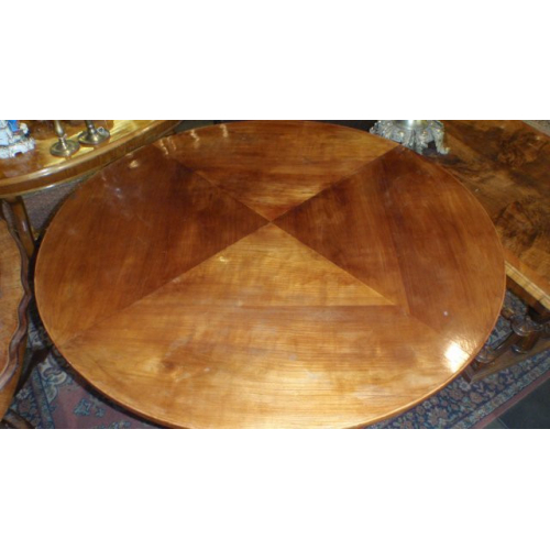 Round wooden table