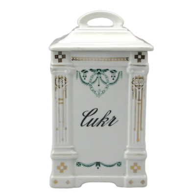 Art Nouveau porcelain sugar jar - Victoria