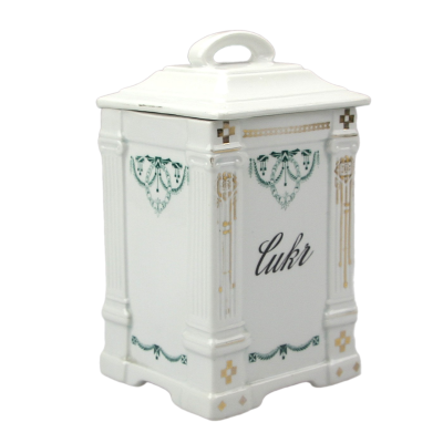 Art Nouveau porcelain sugar jar - Victoria