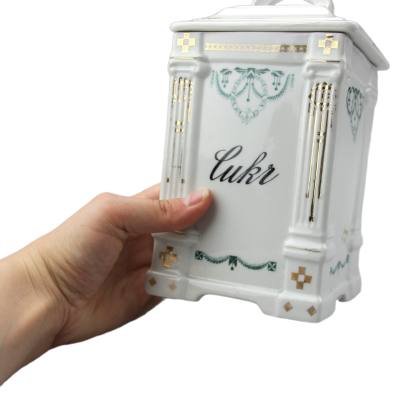 Art Nouveau porcelain sugar jar - Victoria
