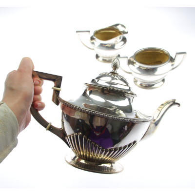 Stříbrný čajový servis - Rakousko-Uhersko