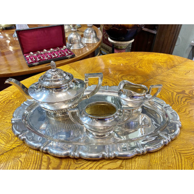 Stříbrný čajový servis - Rakousko-Uhersko