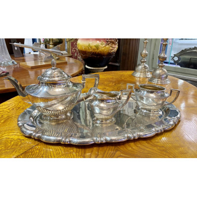 Stříbrný čajový servis - Rakousko-Uhersko