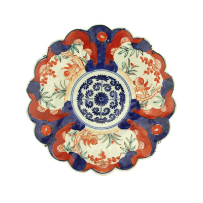 Porcelánový talíř "Imari" 21 cm - konec 19. století