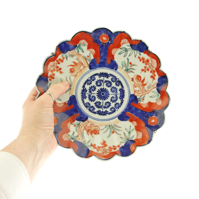 Porcelánový talíř "Imari" 21 cm - konec 19. století