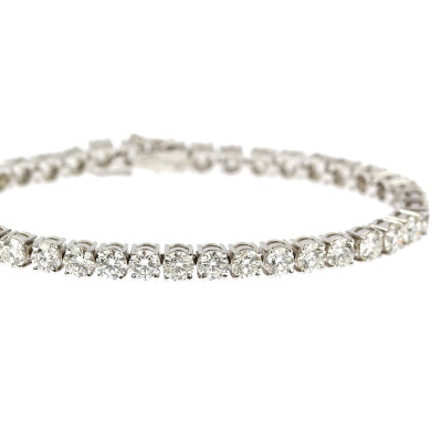PRODÁNO - Briliantový tenisový náramek - 13,60 ct
