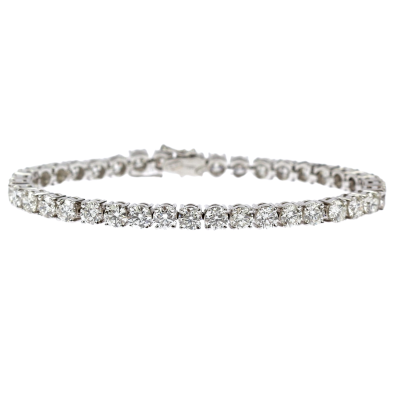 PRODÁNO - Briliantový tenisový náramek - 13,60 ct